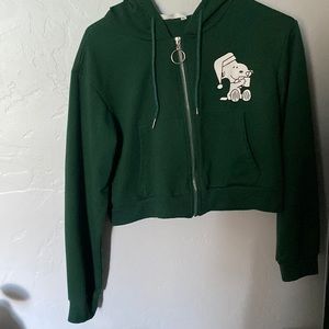 Green snoopy sweater